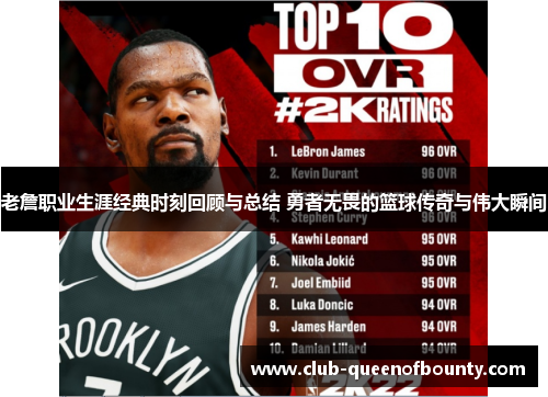 老詹职业生涯经典时刻回顾与总结 勇者无畏的篮球传奇与伟大瞬间